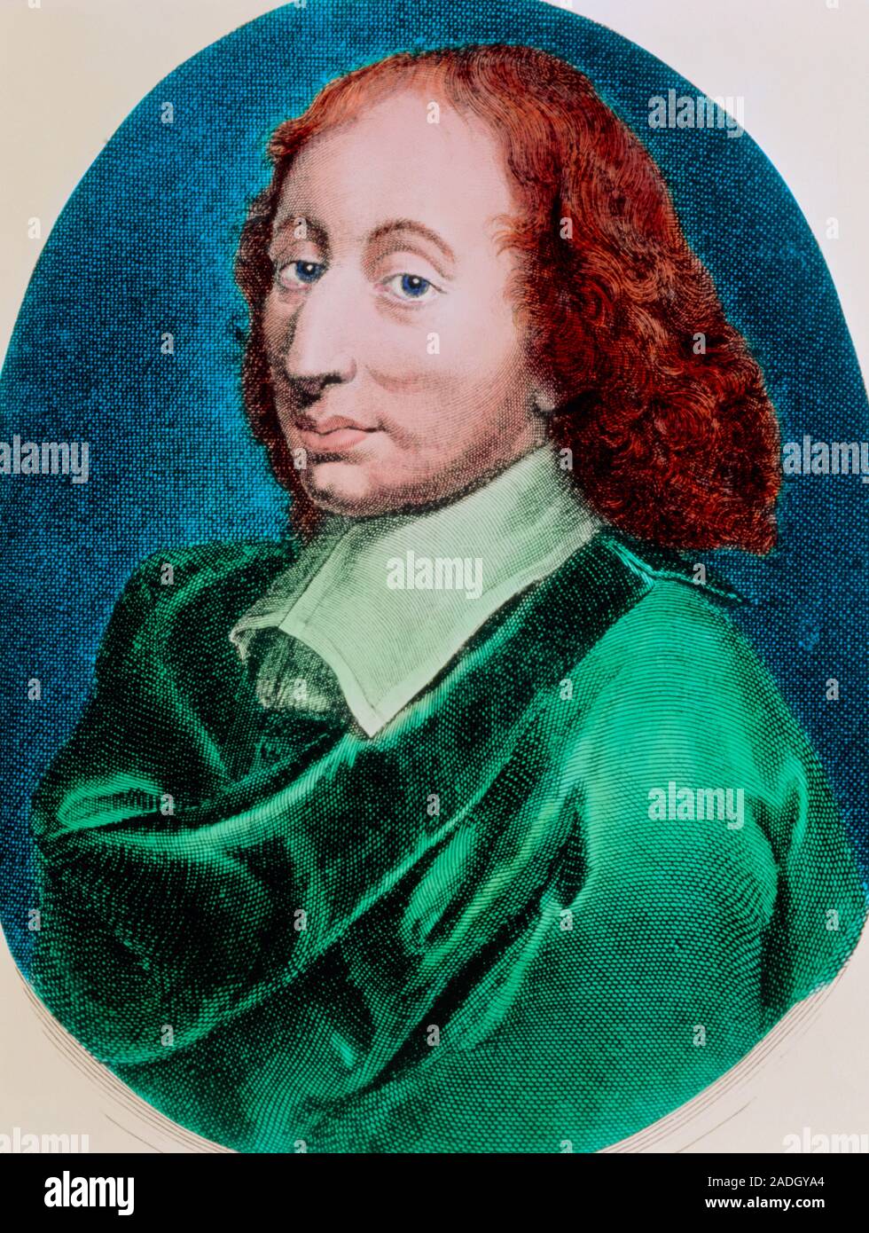 Portrait of the French mathematician, physicist and philosopher Blaise ...