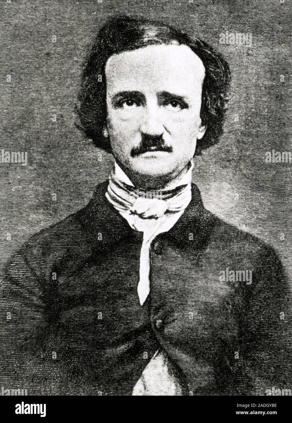 Edgar Allen Poe. Portrait of Edgar Allen Poe (180949), American author