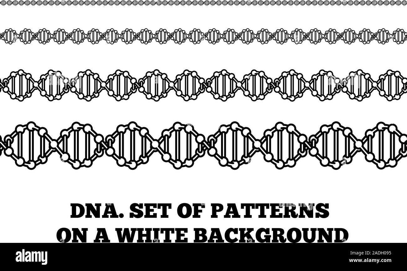 DNA structure. Deoxyribonucleic acid. Vector illustration on white Stock Vector