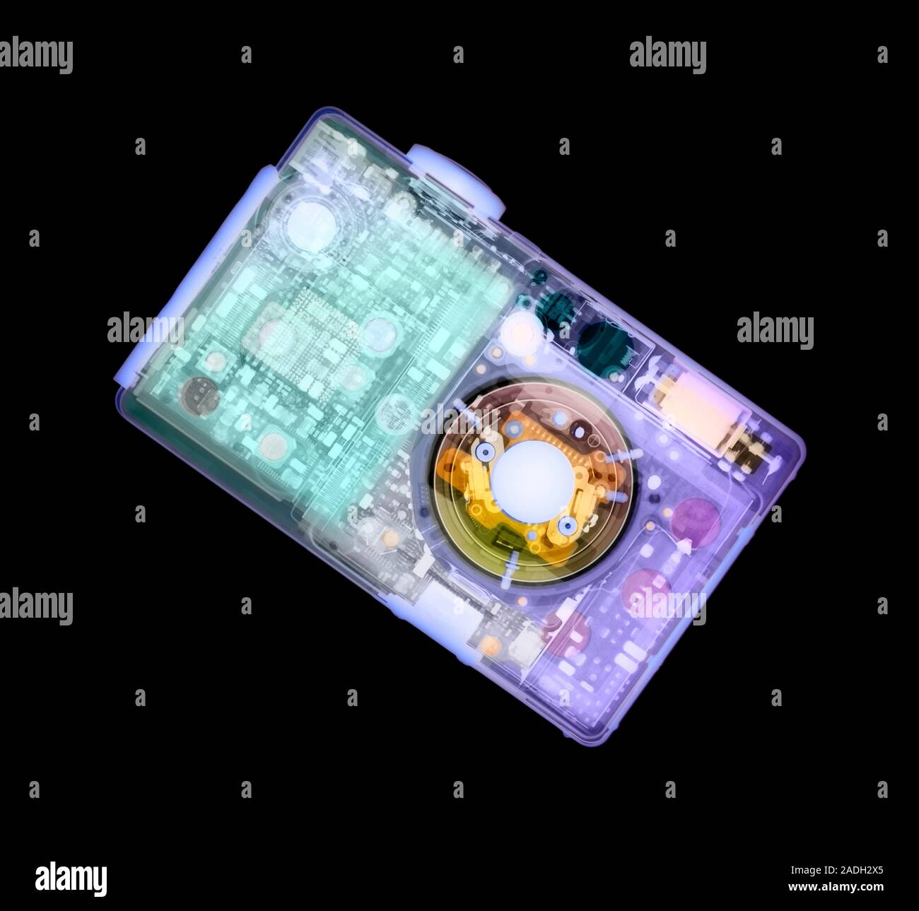 Digital camera, coloured X-ray Stock Photo - Alamy