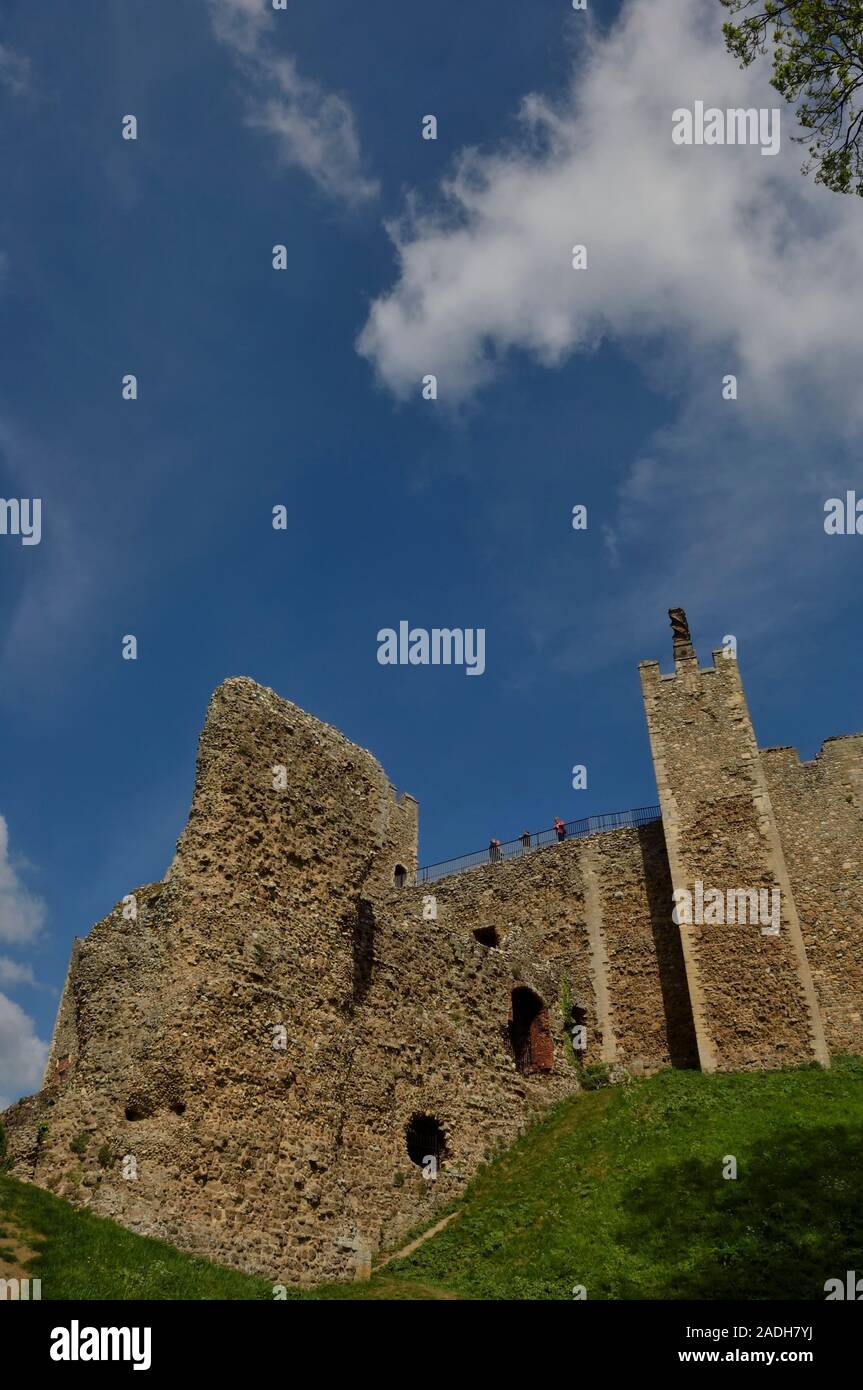 Framlington Framlington Castle. Suffolk, East Anglia, England. UK Stock Photo - Alamy