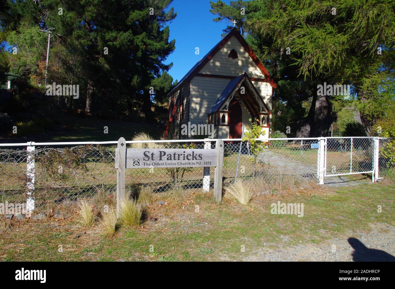 St Patrick’s Church. The oldest union church in New Zealand at Burkes