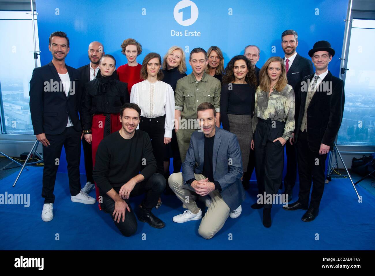 Group Picture With All Moderators And Actors Who Presented Their Programs At The Ard Program Press Conference From Left Florian Silbereisen Presenter Musician Singer Dar Salim Actor Protagonist Tatort Bremen Jasna Fritzi