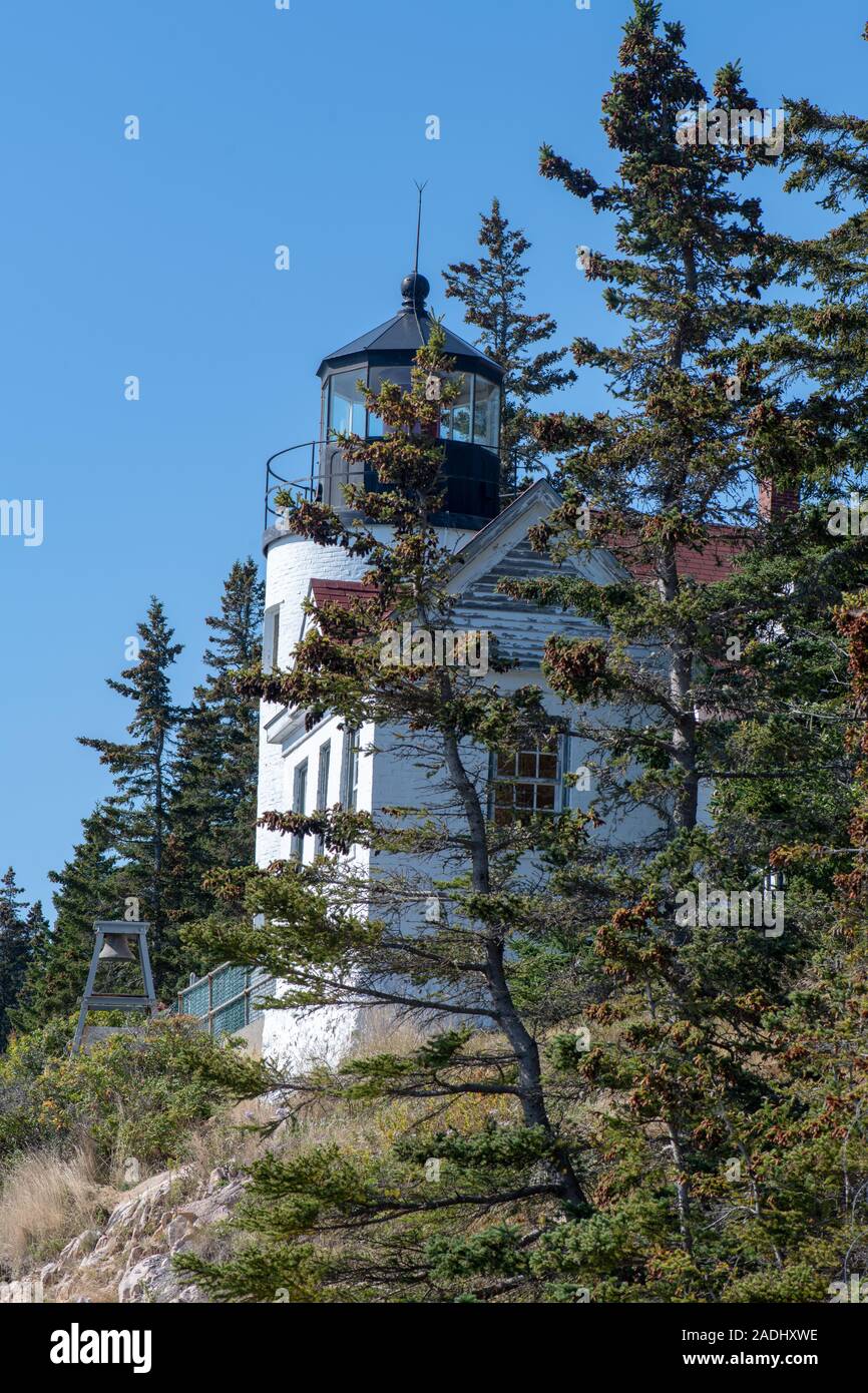 Bass Harbor Lighthouse, Acadia National Park, Maine, USA Stock Photo
