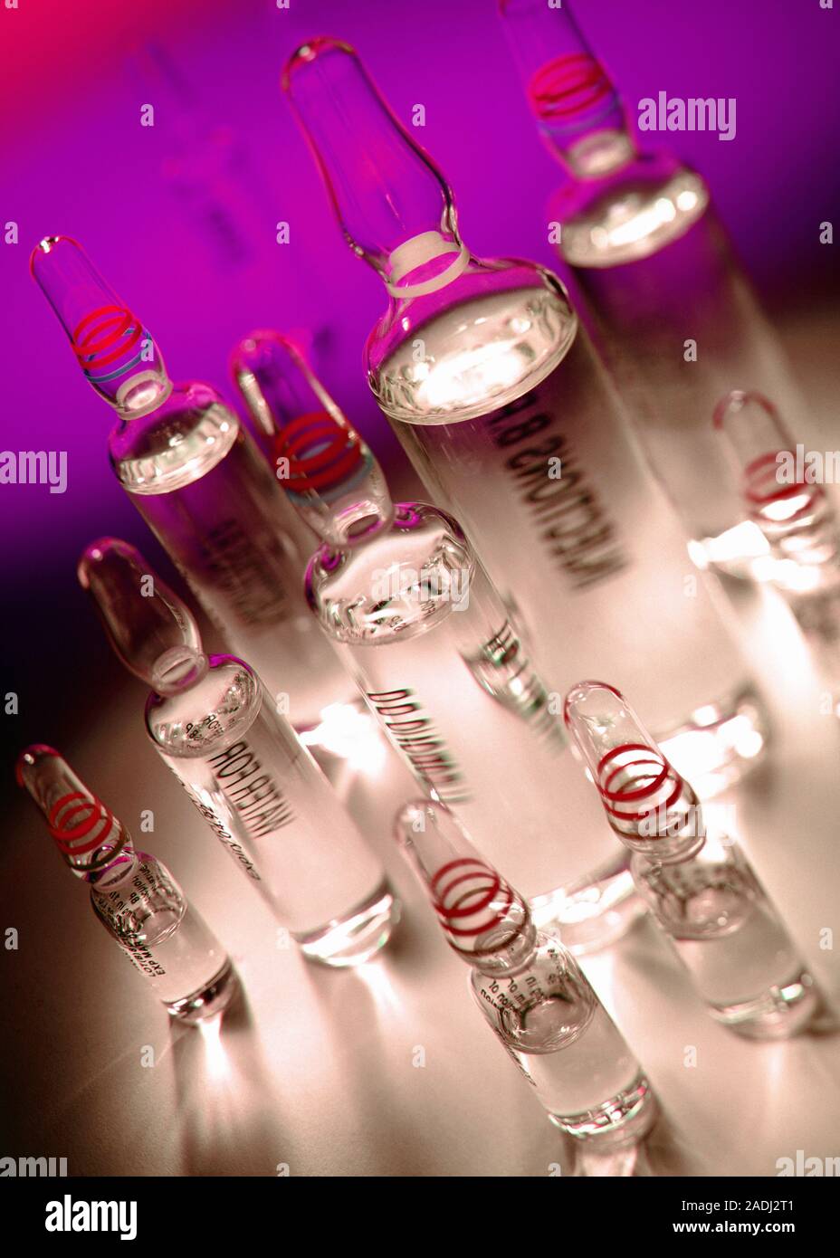 Ampoules. Glass ampoules are designed to keep vaccines or drugs sterile