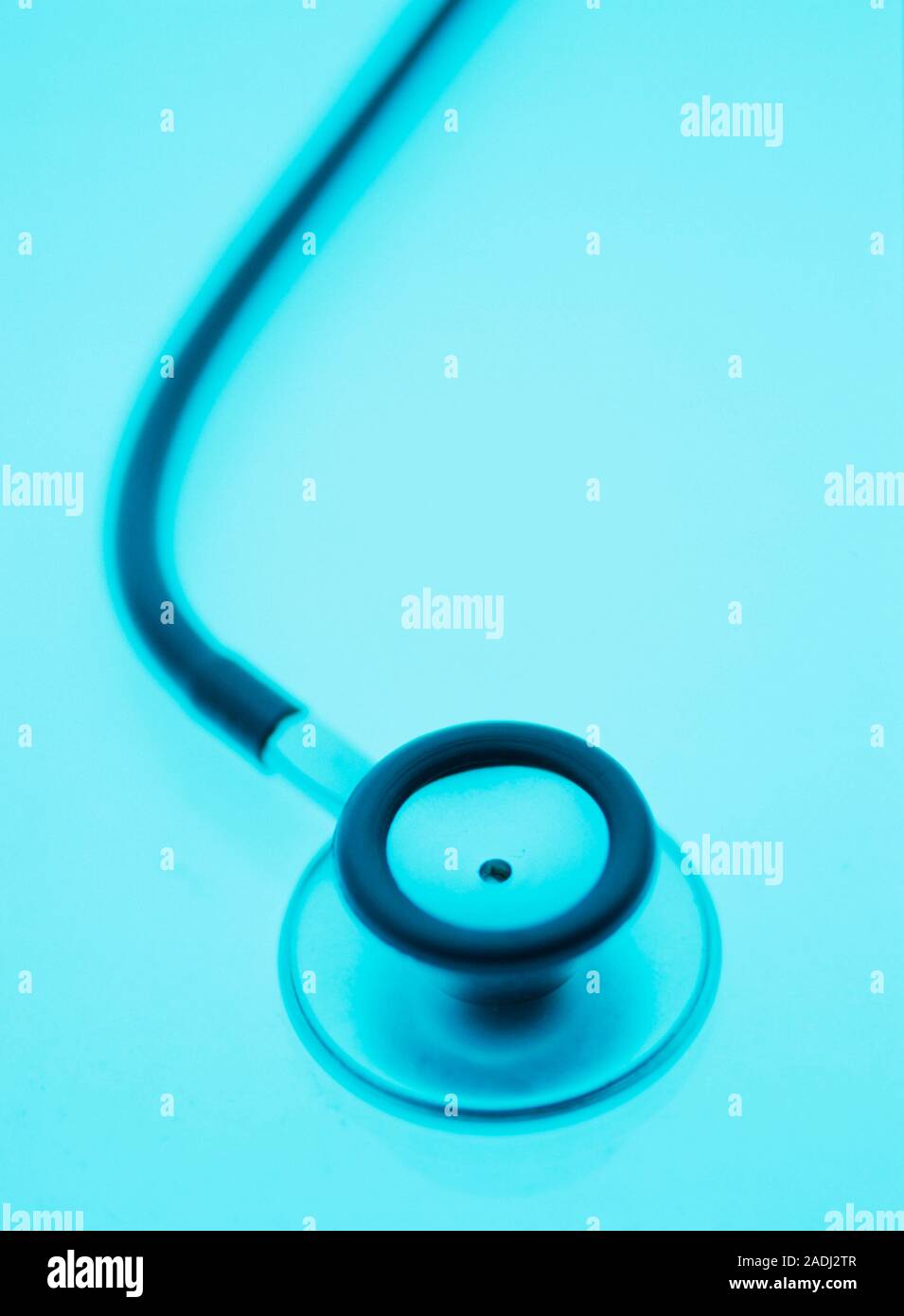 Stethoscope sound-detection device. This part of a stethoscope is used ...