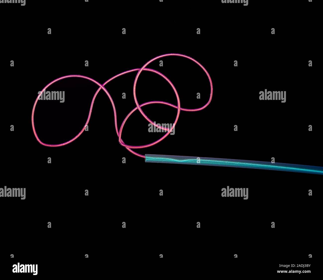 Brain aneurysm tool. Guglielmi Detachable Coil (GDC) tool, used to