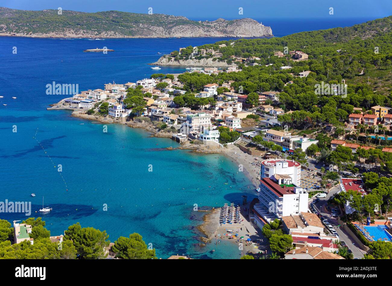 Hotel Aquamarin at San Telmo, Mallorca, Balearic islands, Spain Stock