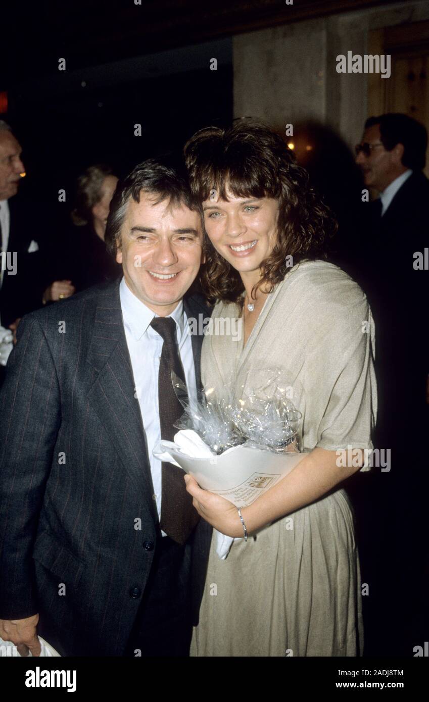 Comedian, musician and actor Dudley moore and his wife Brogan Lane arrive for lunch with TRH Duke and Duchess of York. The event a gala dinner in aid Stock Photo