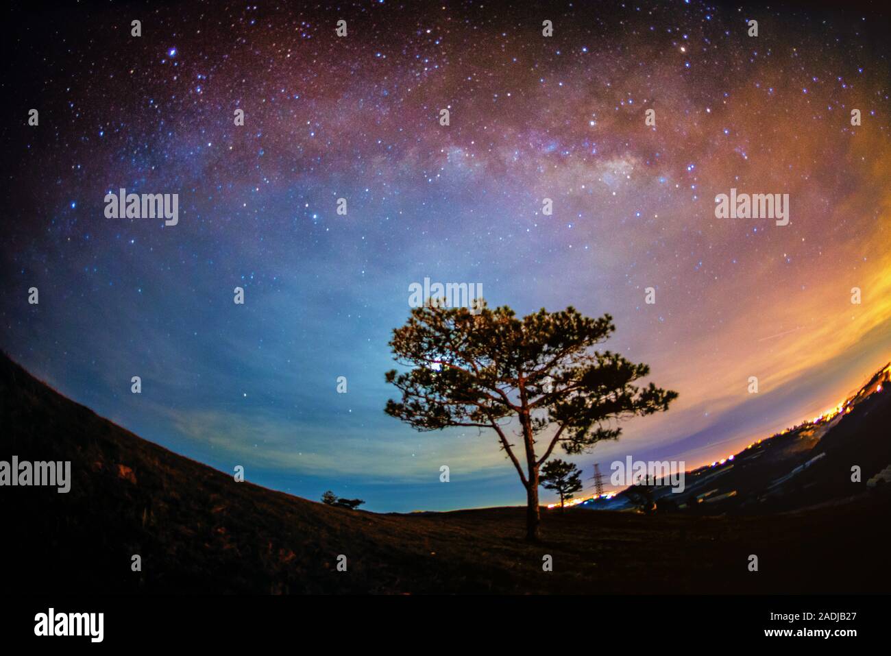 Colorful milky way hi-res stock photography and images - Alamy