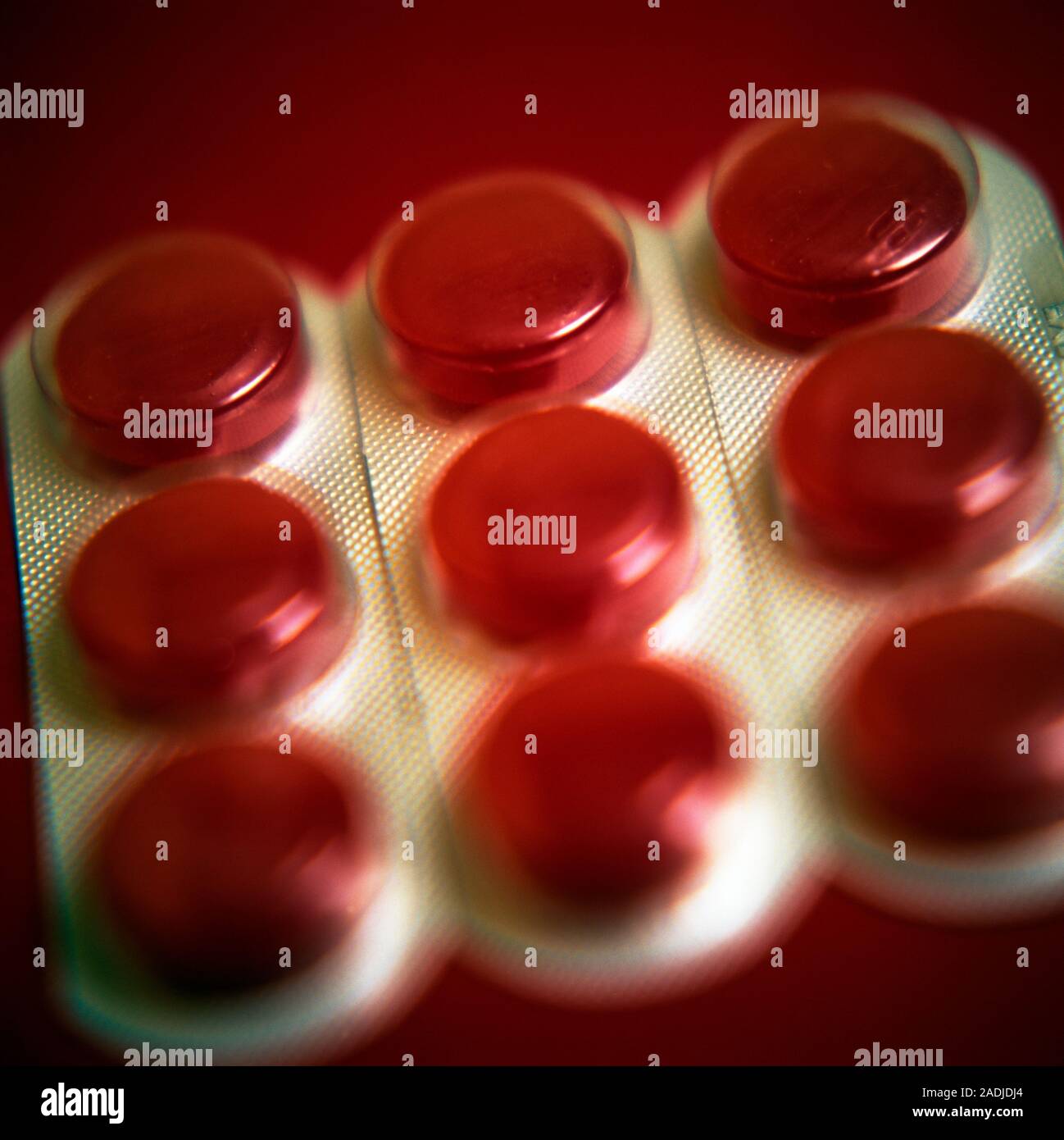 Cough sweets. Blister pack of medicated sweets, which help soothe a