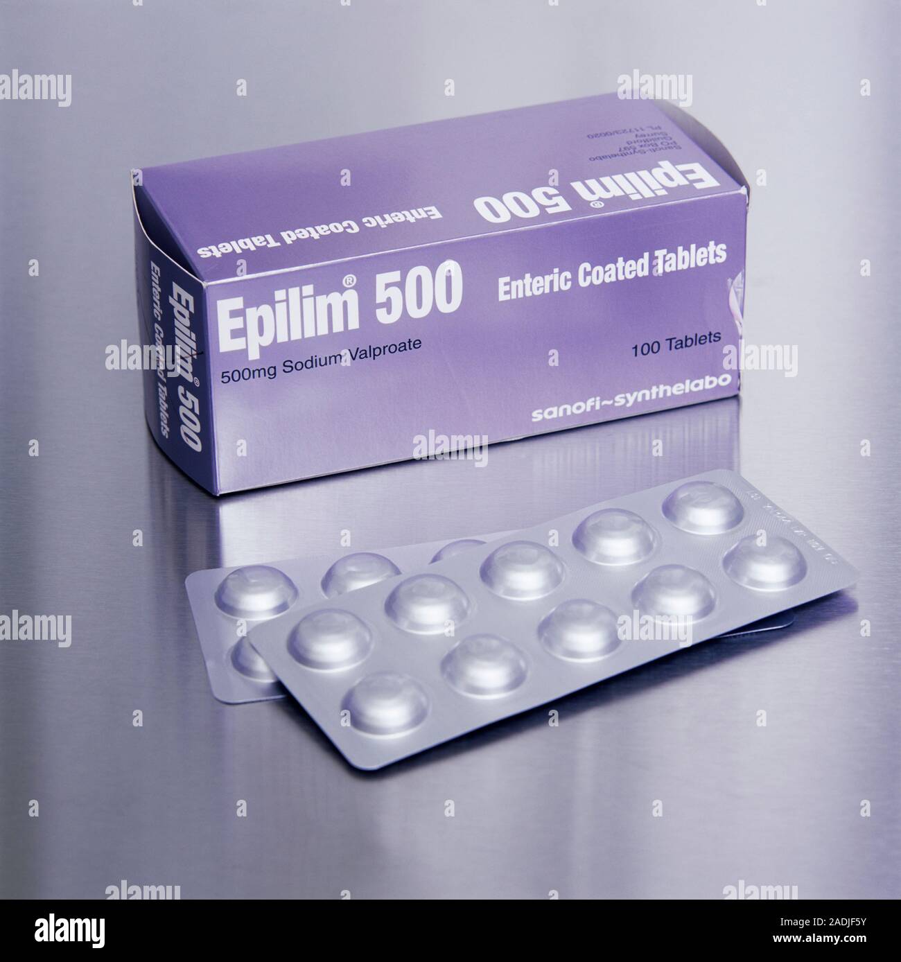 Antiepilepsy tablets. Epilim is a treatment for epilepsy. Each pill