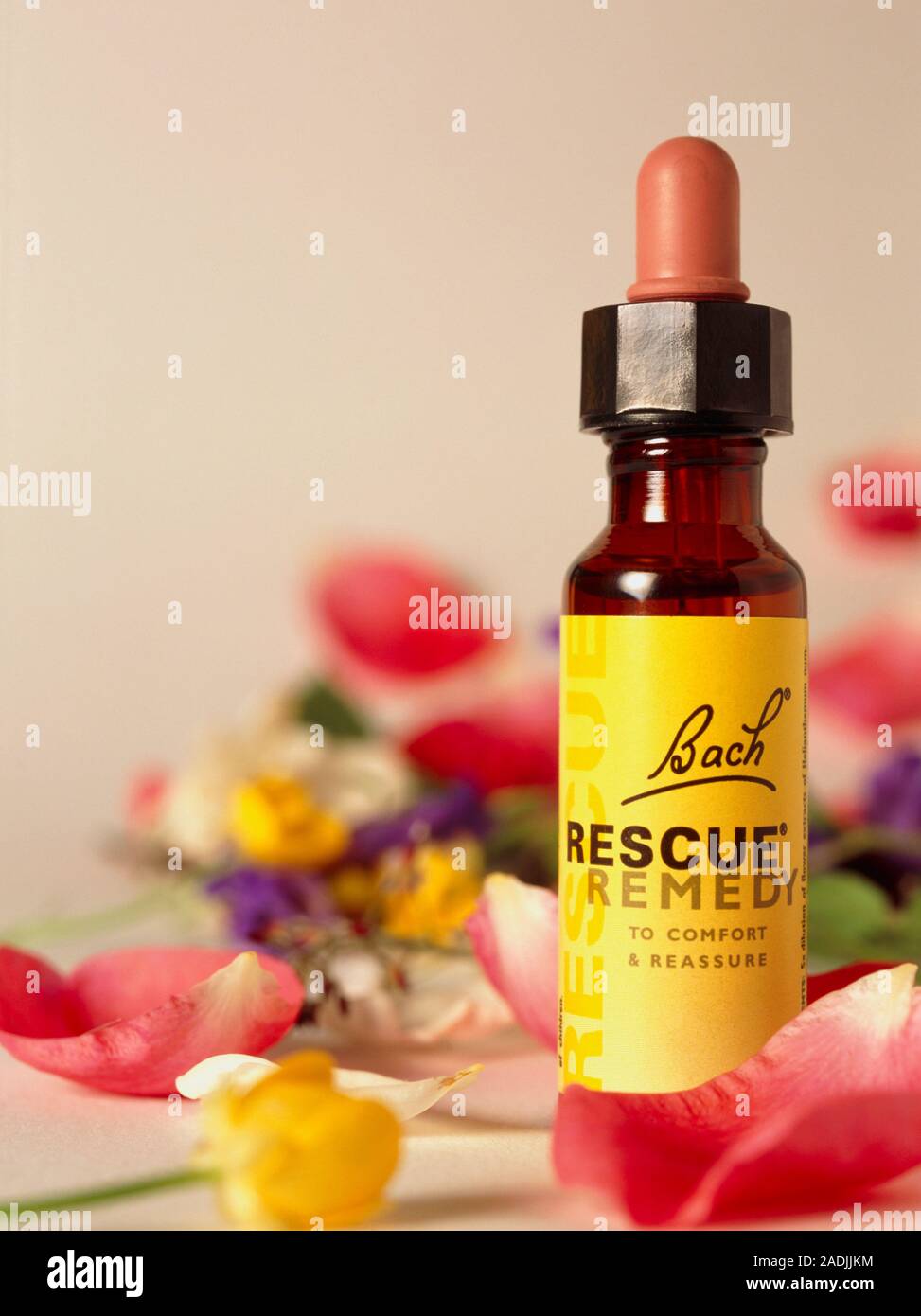 Bach remedy. View of a Bach remedy used to treat illness seen amongst