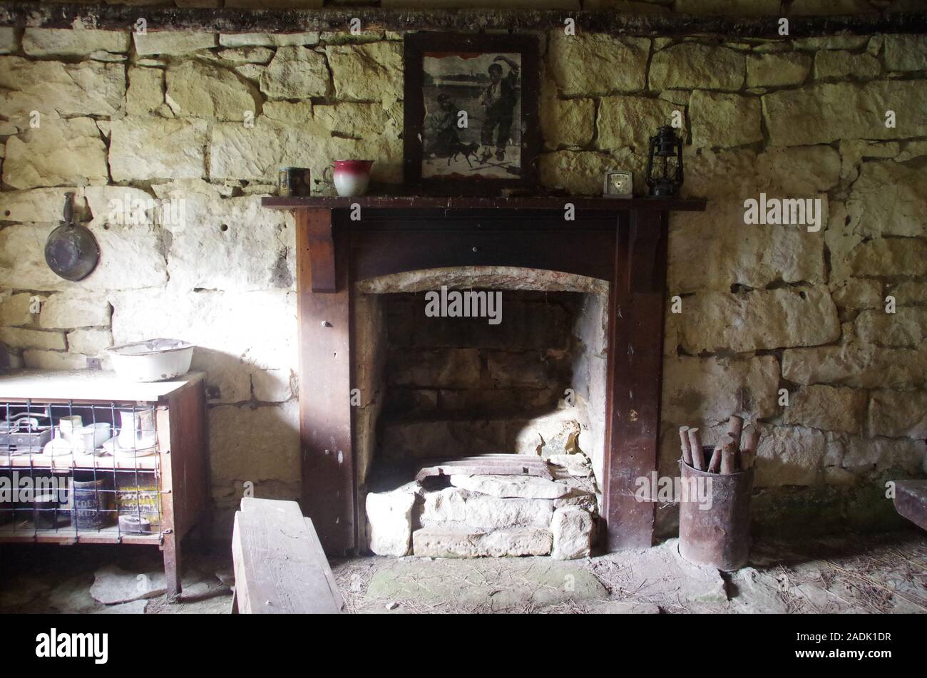 The Old Stone Cottage. Te Araroa Trail. Buxton lime kilns. South Island