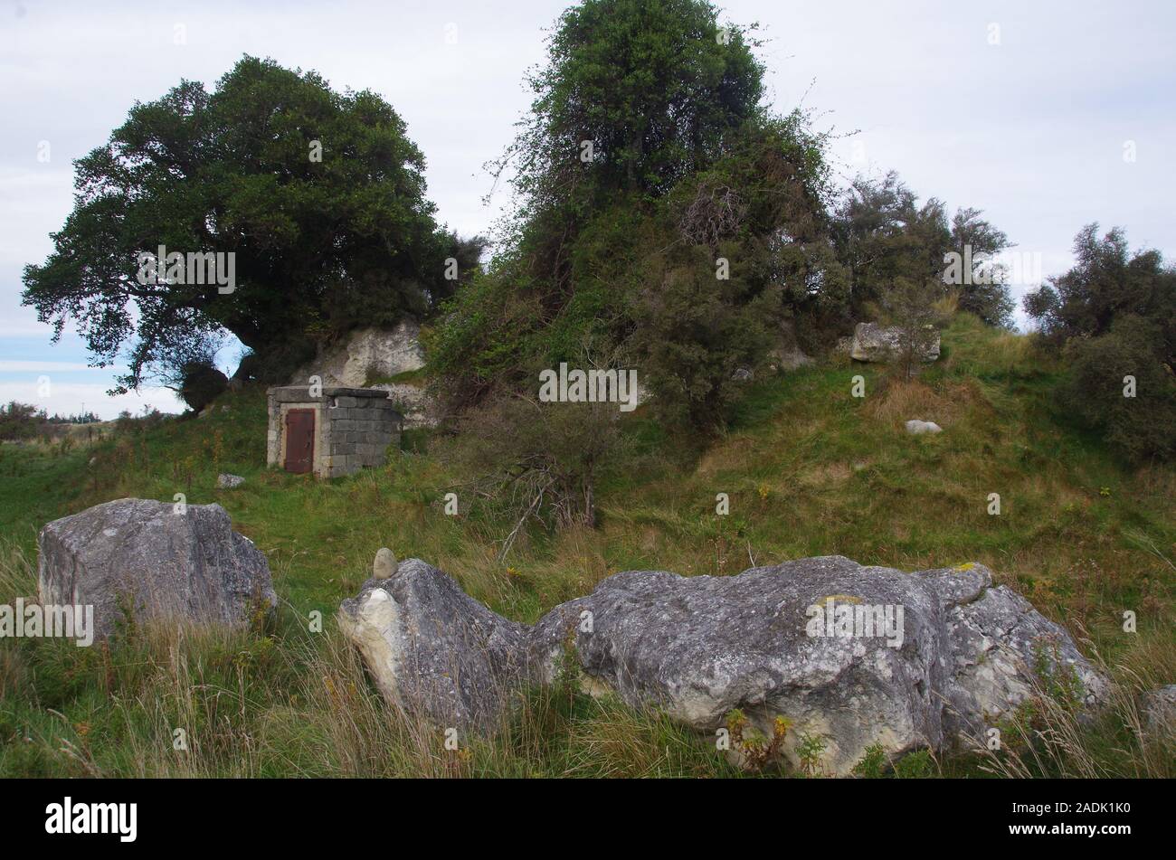 Te Araroa Trail. Buxton lime kilns. South Island. New Zealand Stock