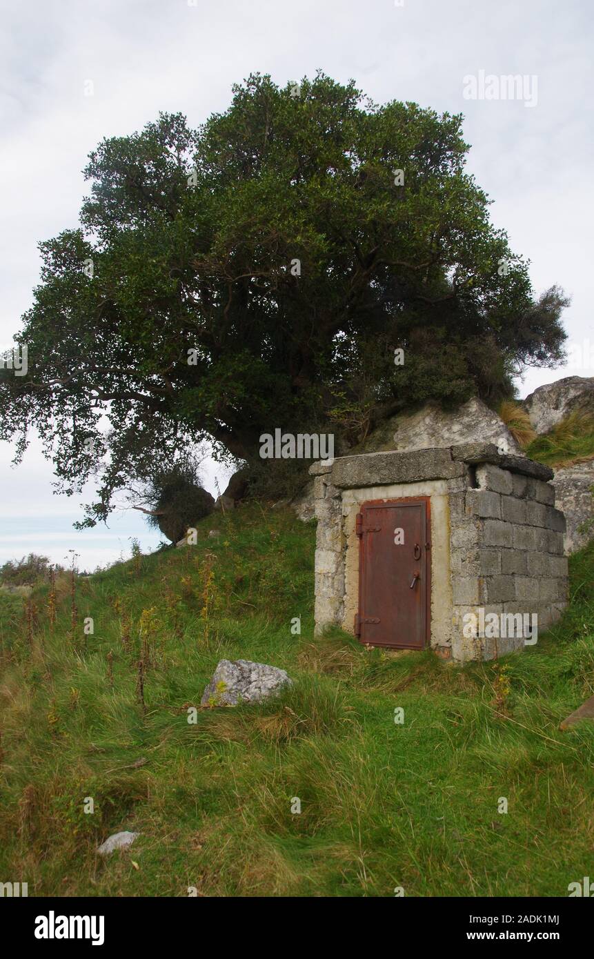 Te Araroa Trail. Buxton lime kilns. South Island. New Zealand Stock