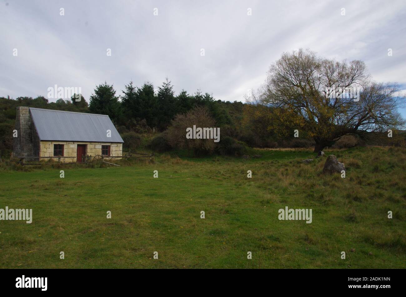 The Old Stone Cottage. Te Araroa Trail. Buxton lime kilns. South Island