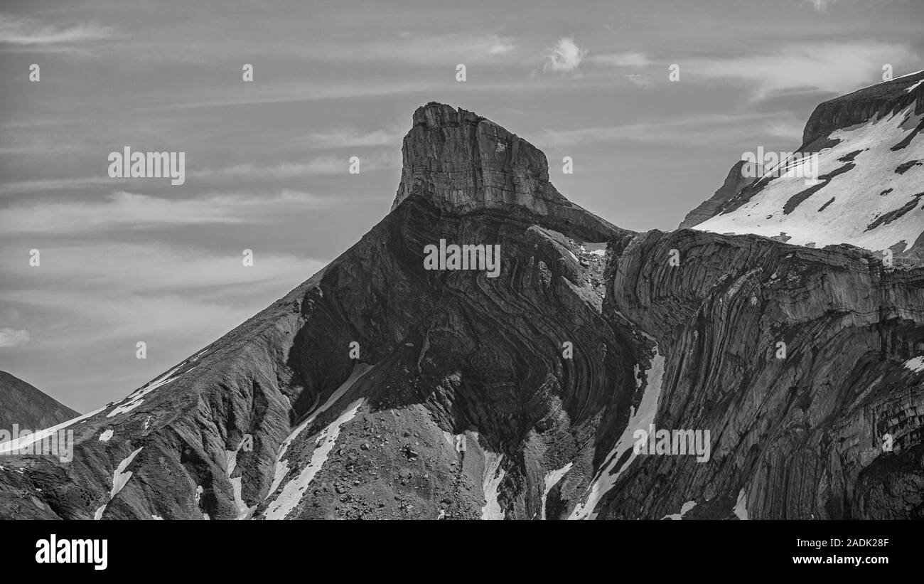 Swiss alps landscape Black and White Stock Photos & Images - Alamy