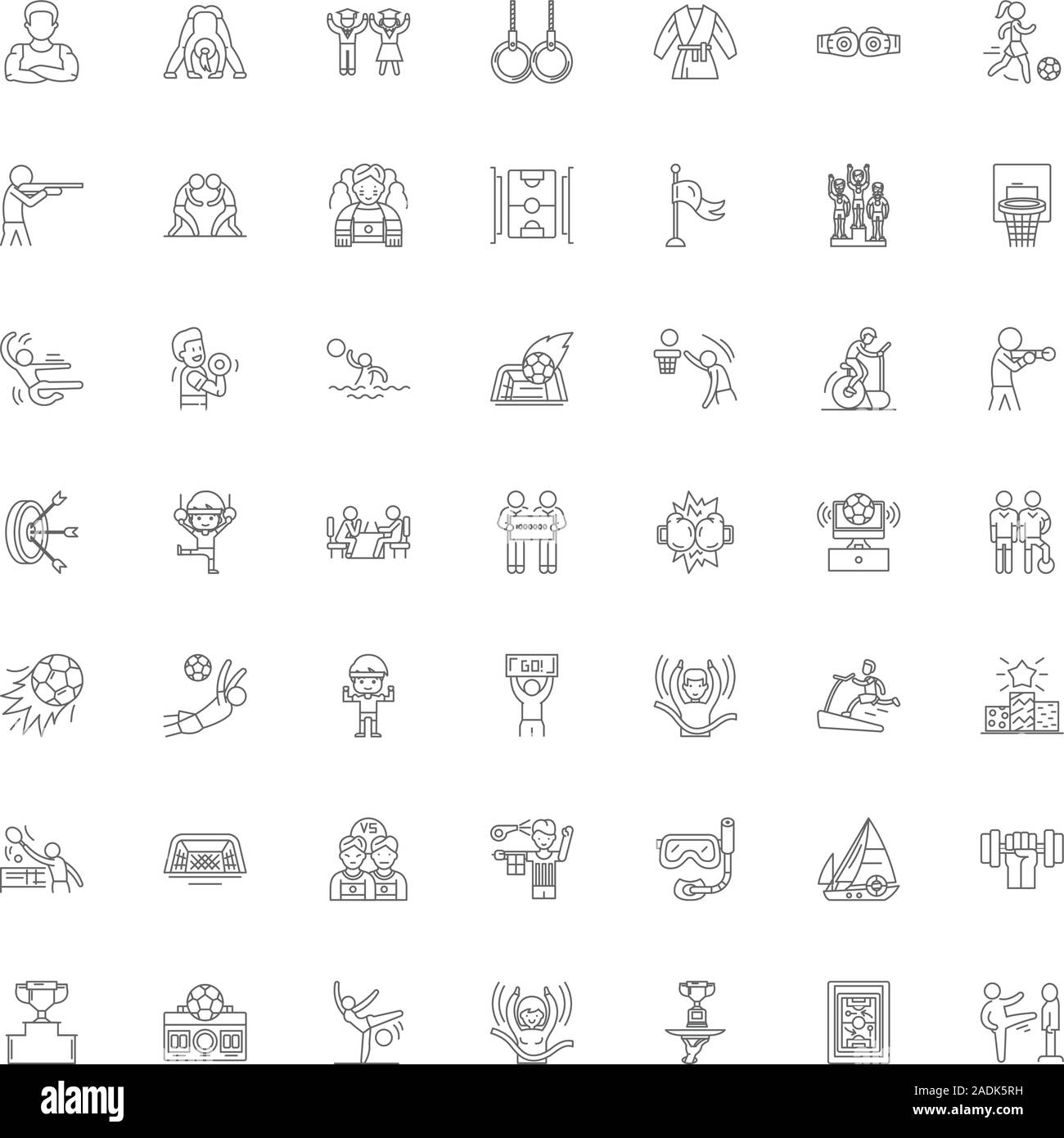 Leadership line icons, signs, symbols vector, linear illustration set ...