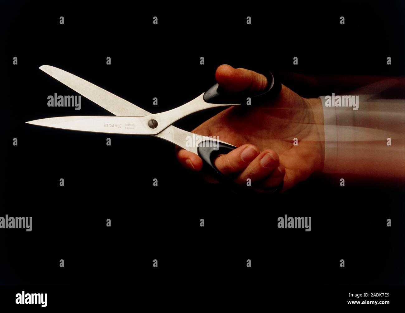 Hand movements whilst using a pair of scissors Stock Photo Alamy