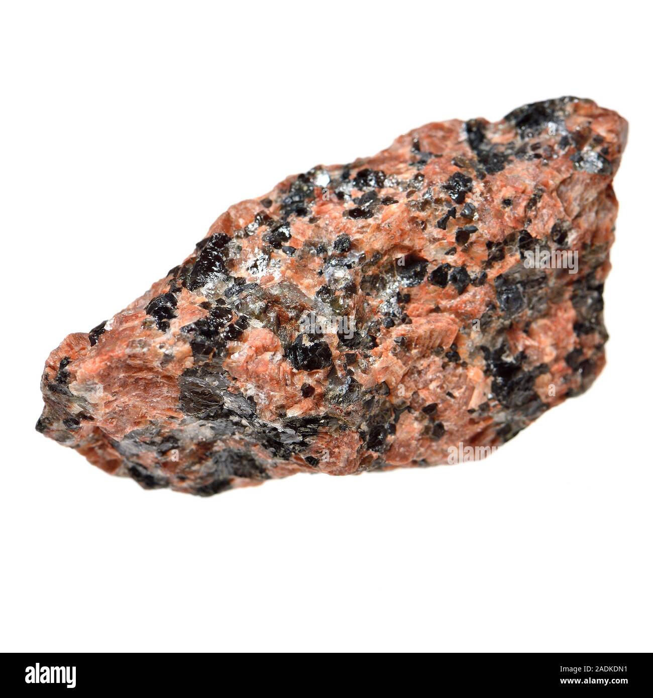 Granodiorite (Norway)  phaneritic-textured intrusive igneous rock similar to granite, but containing more plagioclase feldspar than orthoclase feldspa Stock Photo