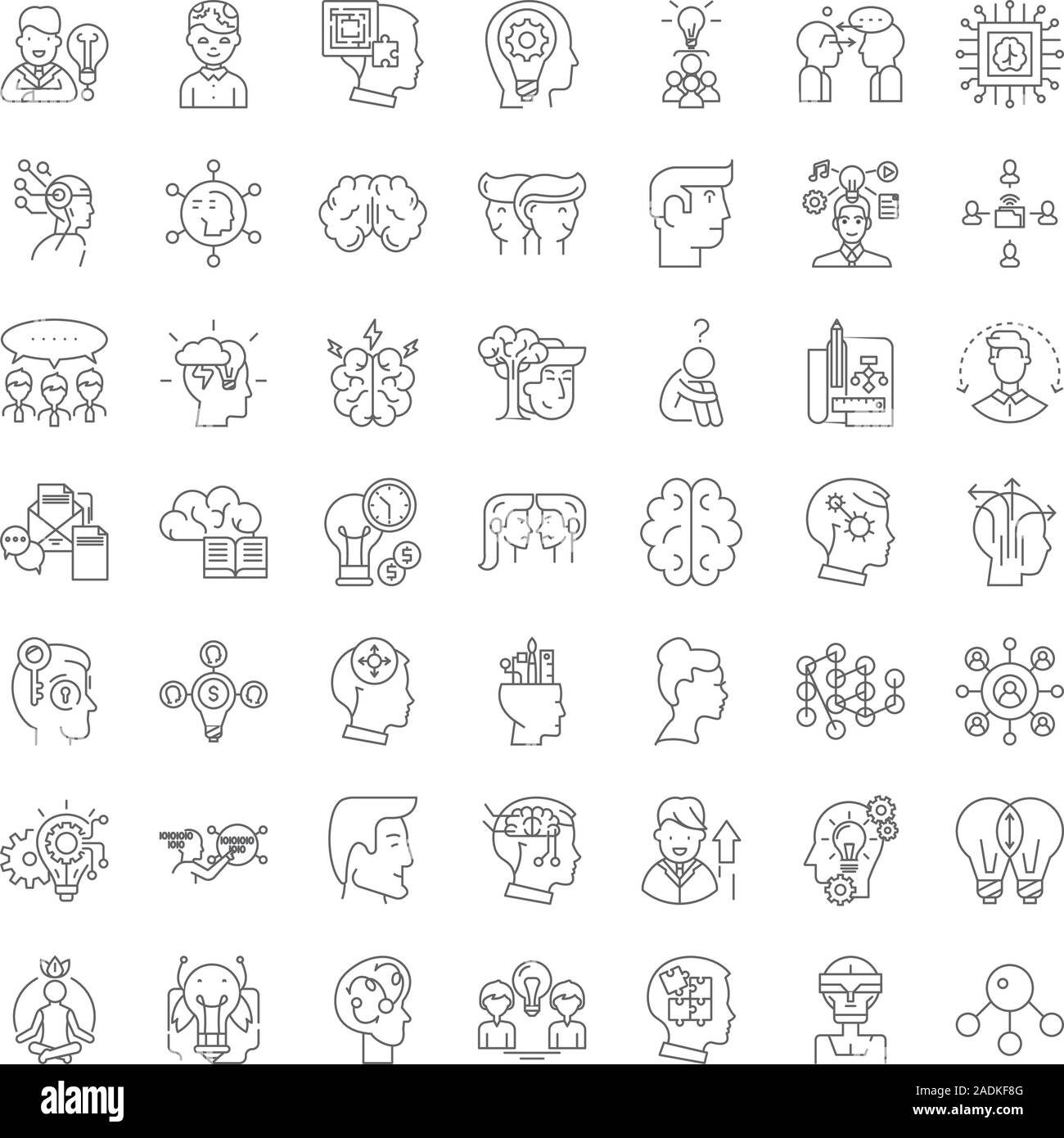 intellectual property rights line icons, signs, symbols vector, linear ...