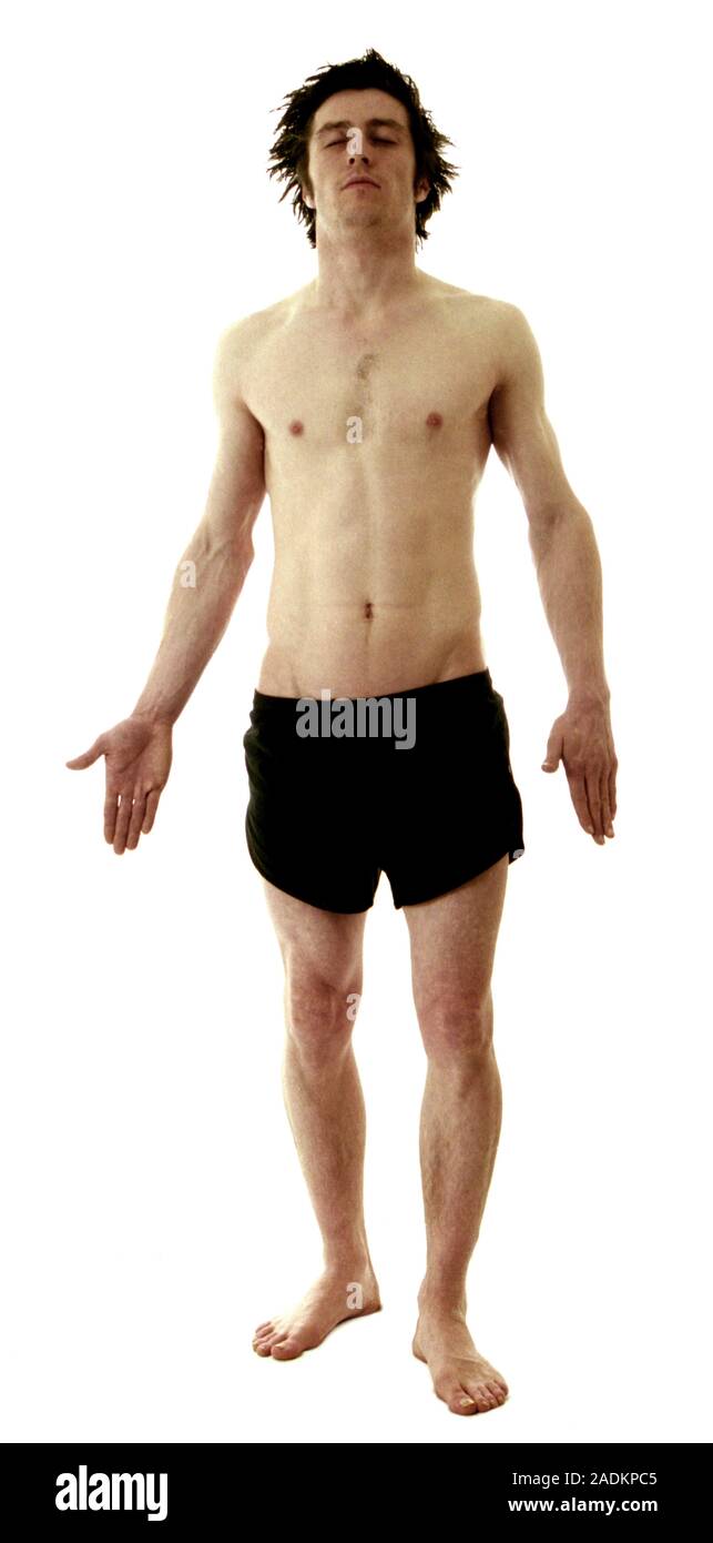 Man standing in his boxer shorts Stock Photo - Alamy