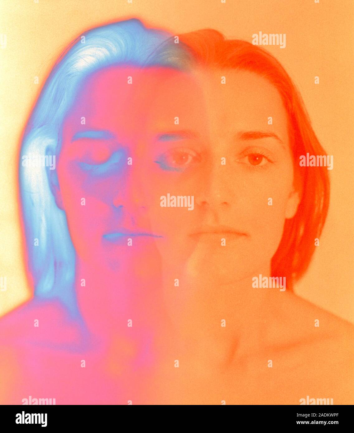 Biological clock. Conceptual computer image depicting human biorhythms