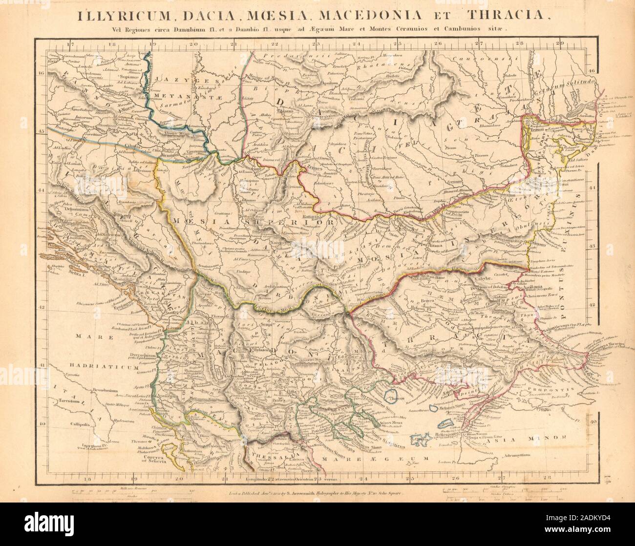 Antique map of macedonia hi-res stock photography and images - Alamy