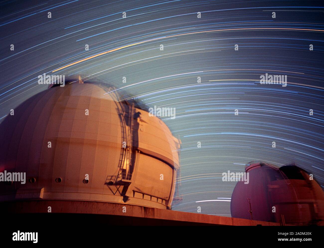 Keck observatories. Domes of the Keck I (at left) and Keck II optical
