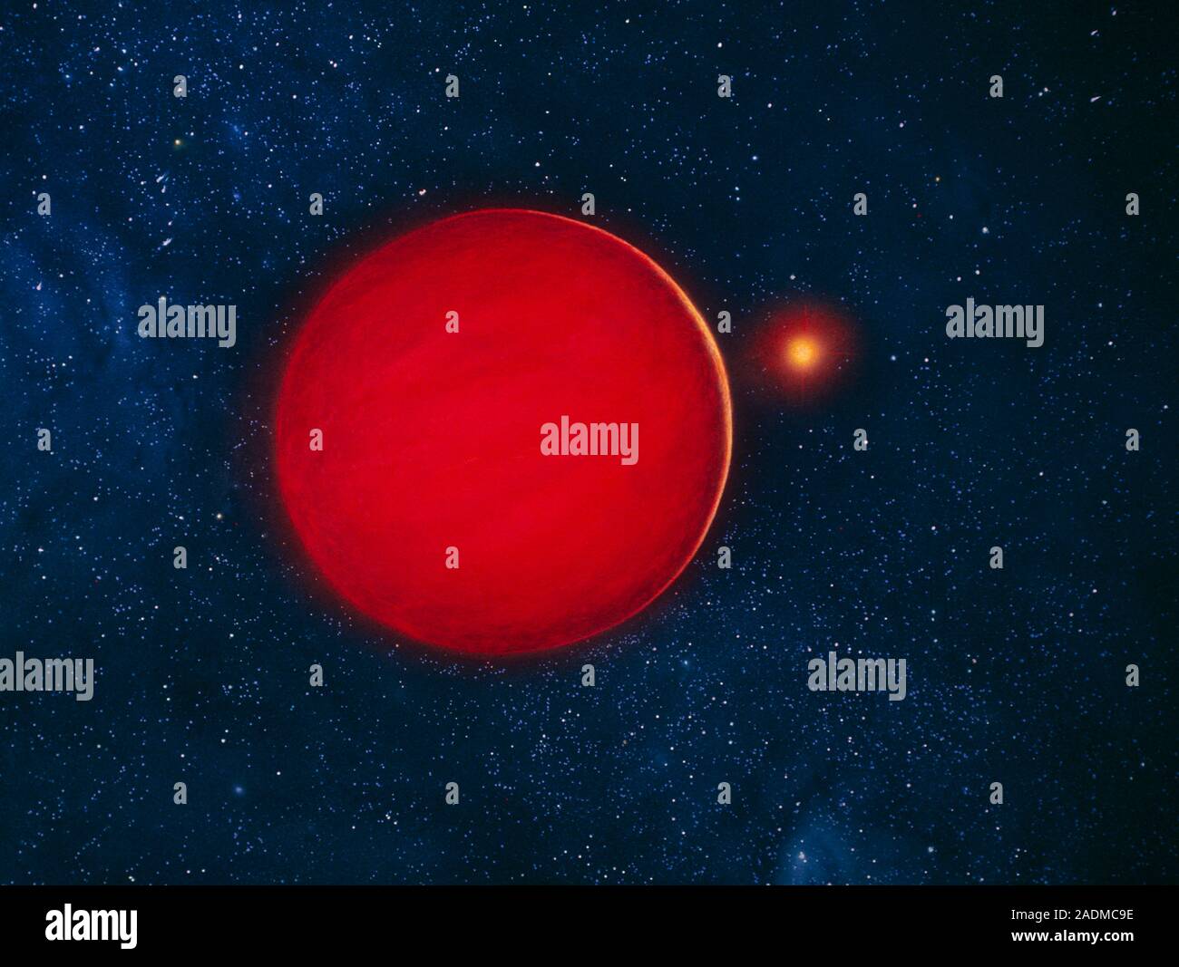 Brown dwarf. Artist's impression of what a brown dwarf star" might look