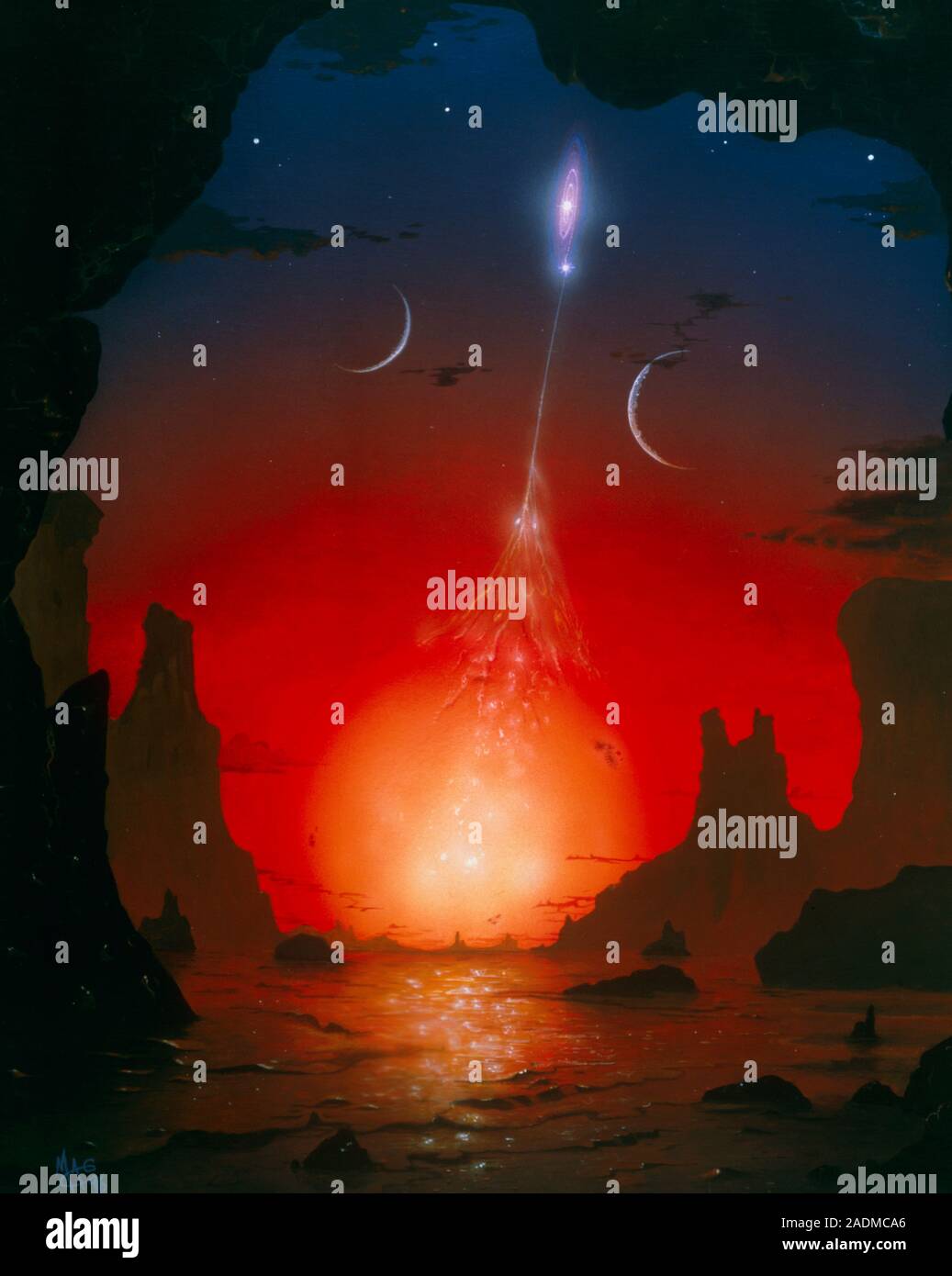 Cataclysmic Variable Binary Star Artwork Of The Surface Of An Cataclysmic Variable Binary Star Artwork Of The Surface Of An