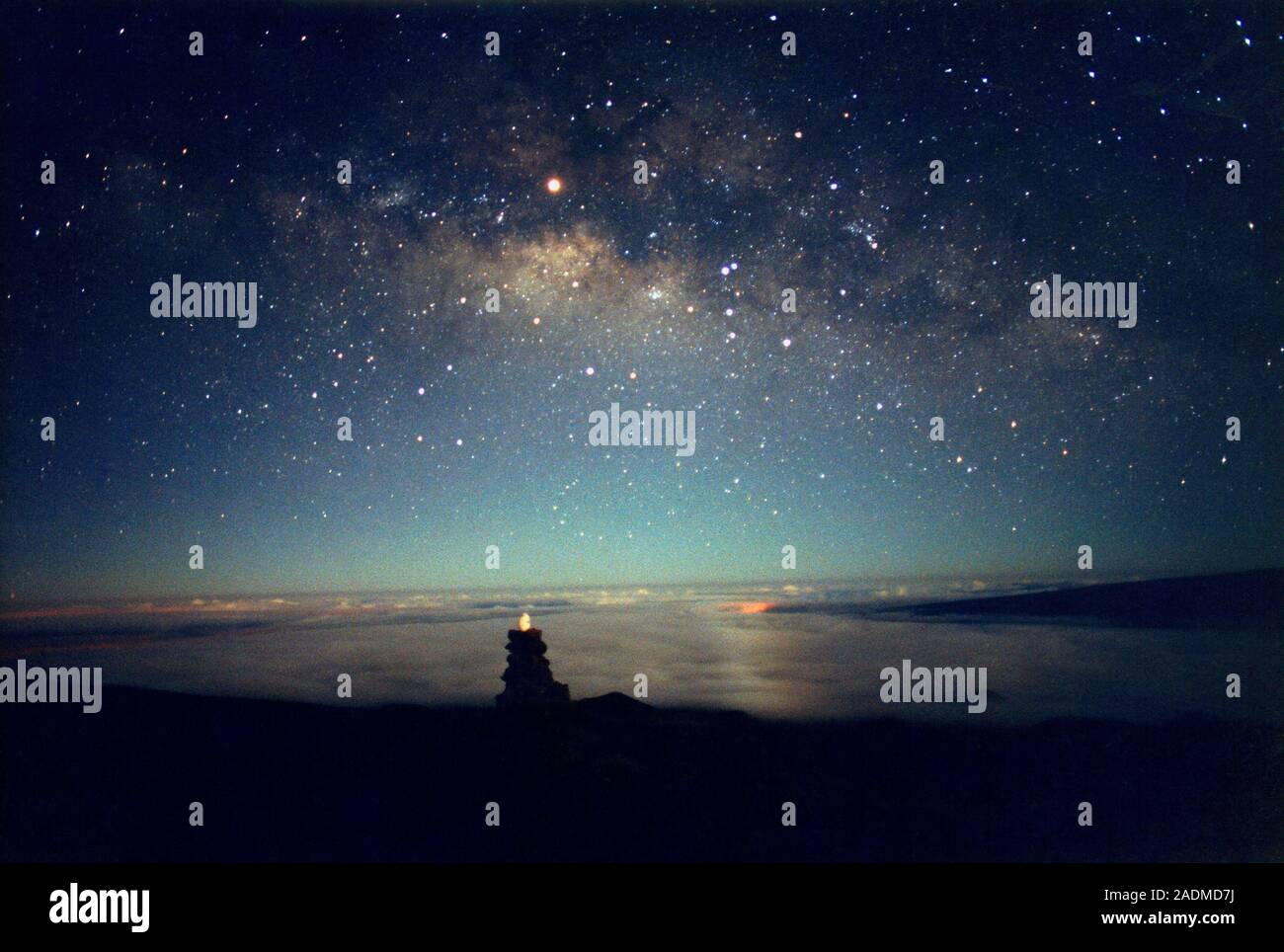 Milky Way. Stars of the central Milky Way seen from the Mauna Kea ...