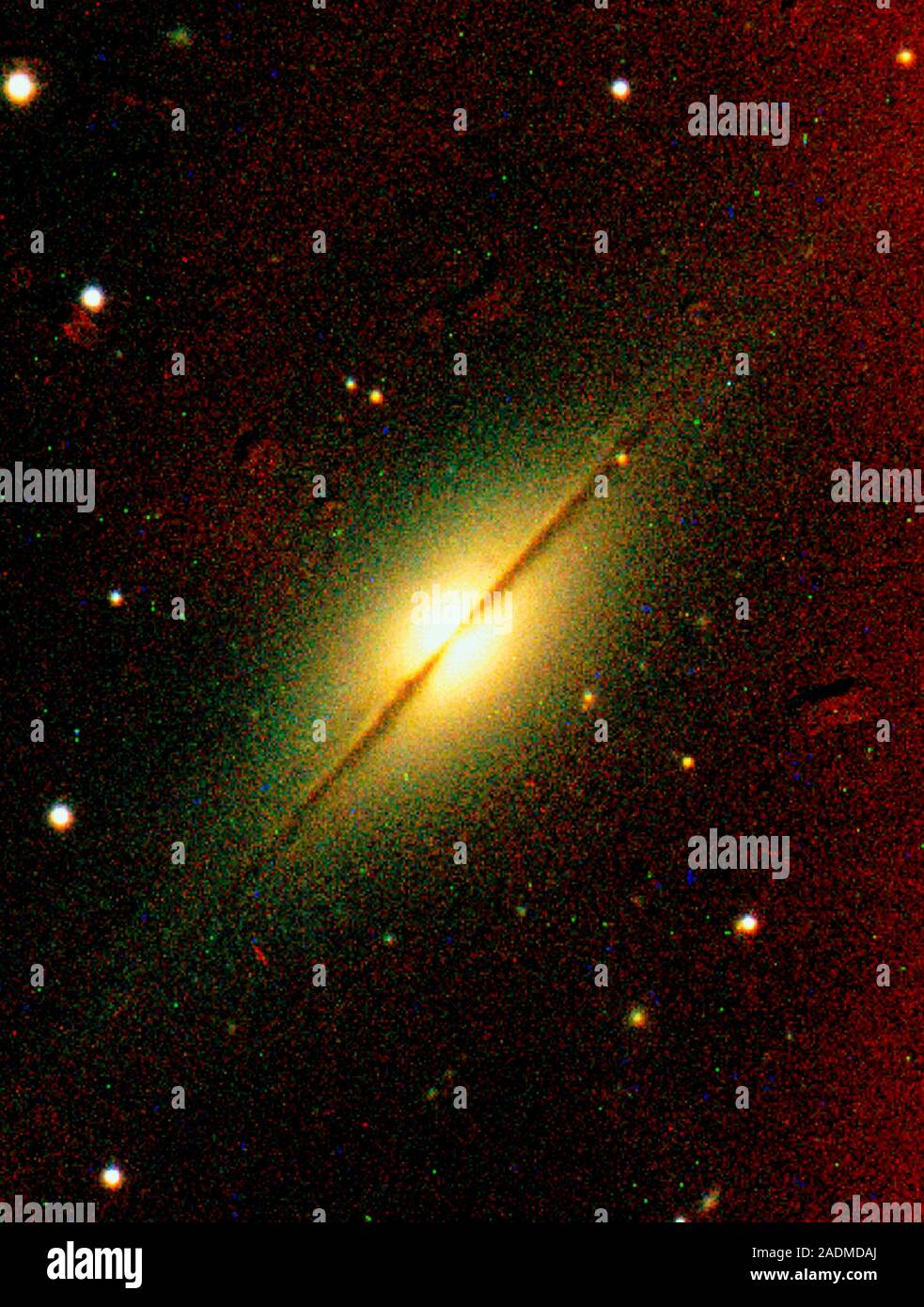 Spiral galaxy. Optical image of the spiral galaxy NGC 7814. NGC 7814 ...