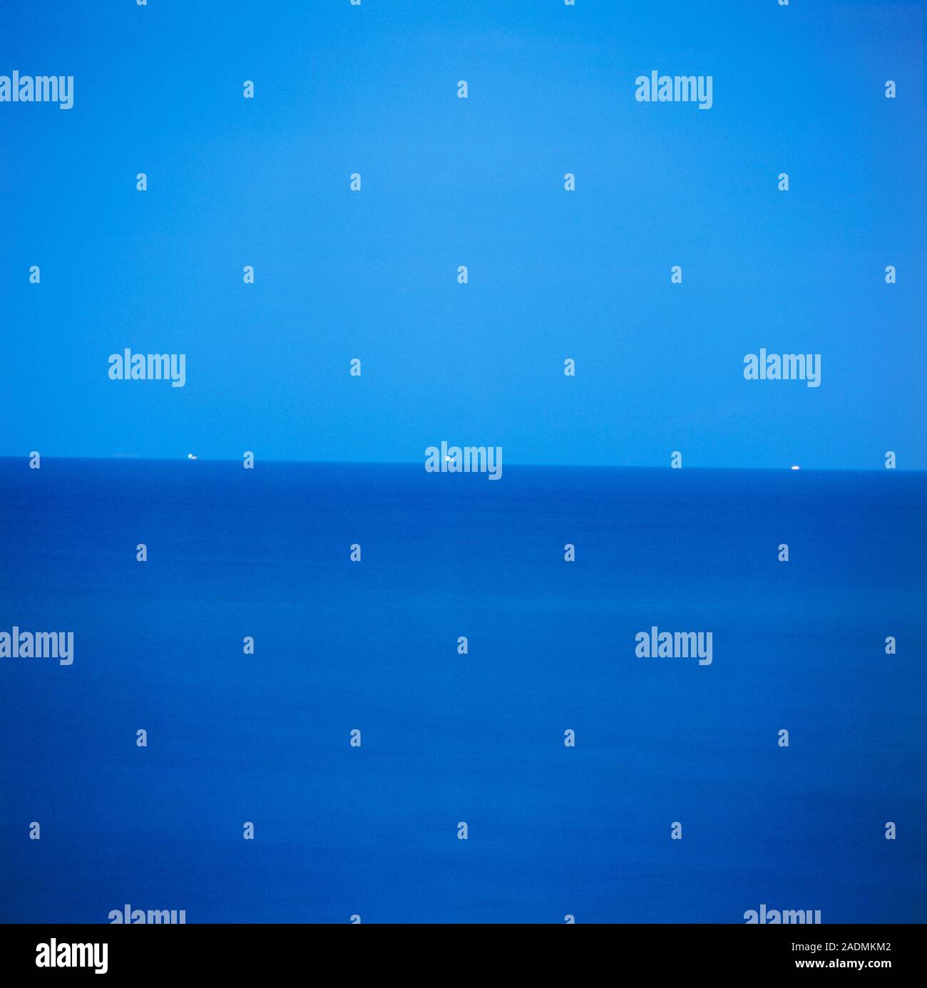 Oil rigs. Three North Sea oil rigs on the horizon Stock Photo Alamy