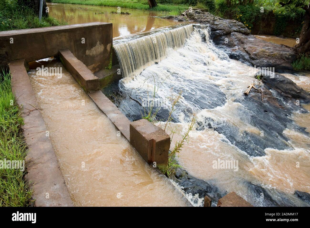 Hydroelectric scheme. This is the TunguKabiri microhydroelectric