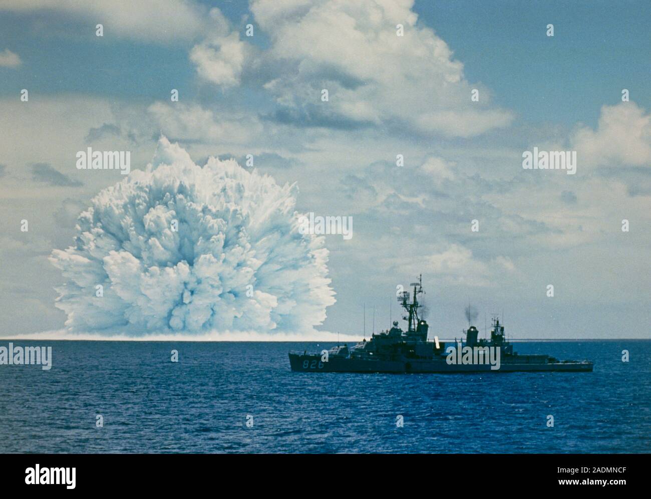 The surface effects of the underwater explosion of the nuclear warhead ...