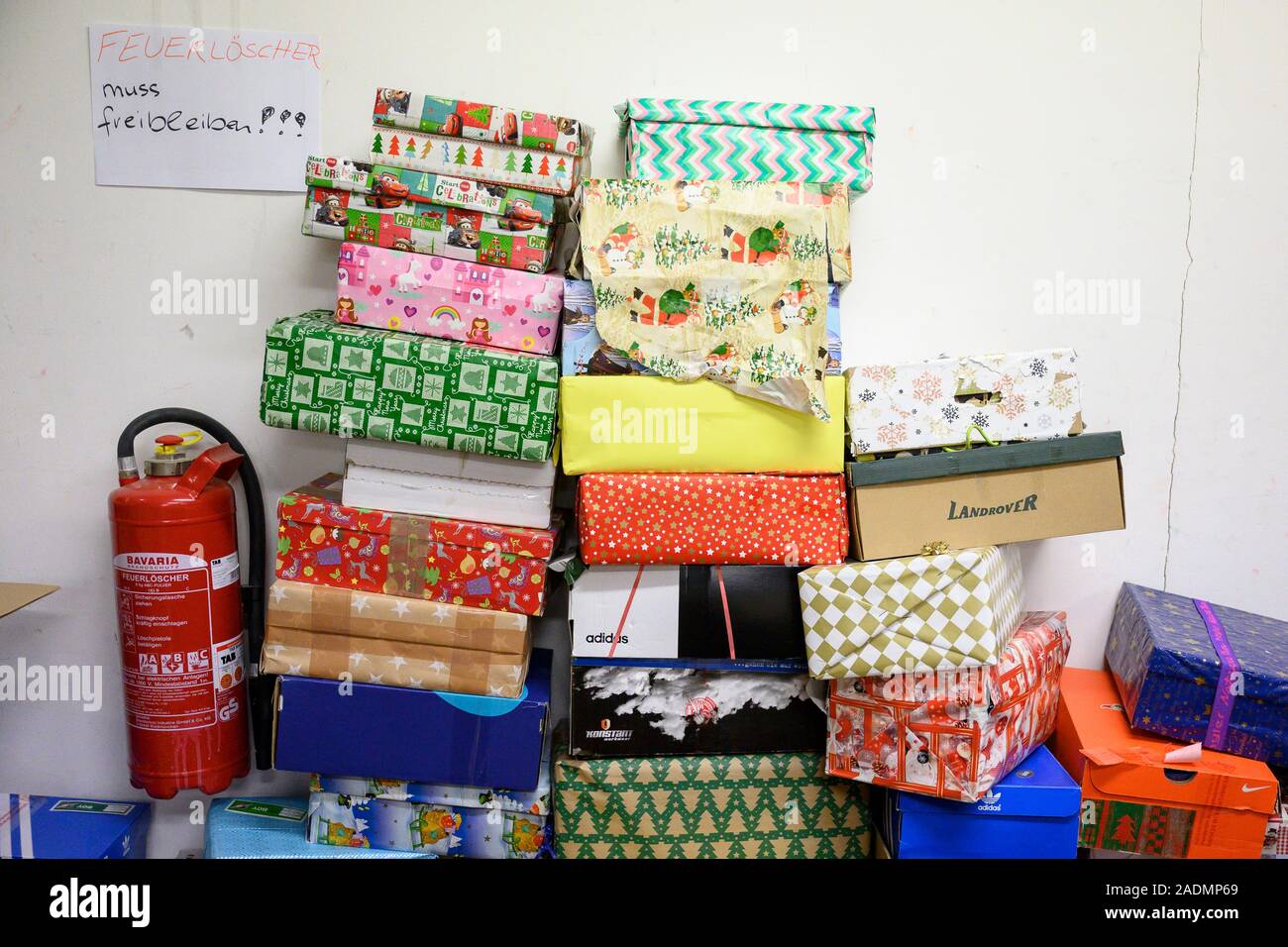 Samaritan's Purse, Operation Christmas Child boxes pick up - BelmontPhoto