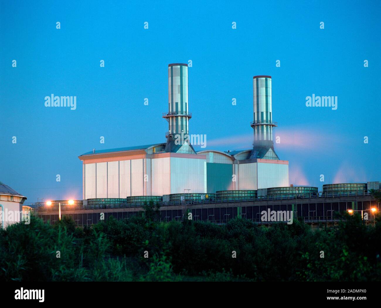 Power station. This is the Seabank CCGT Power Station at Severnside in