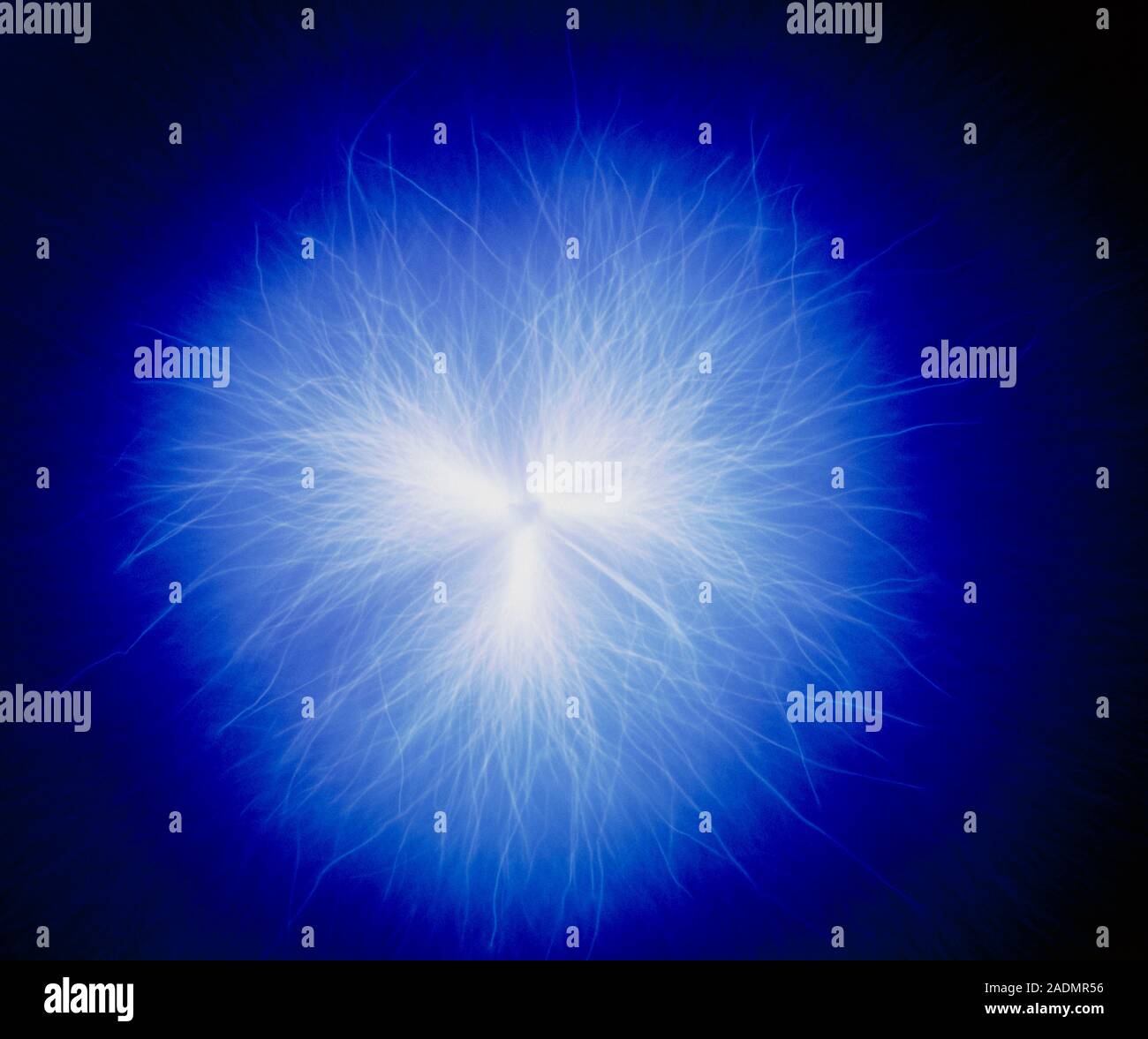 Static electricity. Spark of static electricity. This electrostatic discharge is due to the