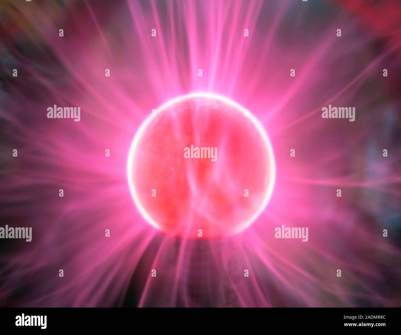 Plasma globe. Closeup of a plasma globe. A plasma globe is a large