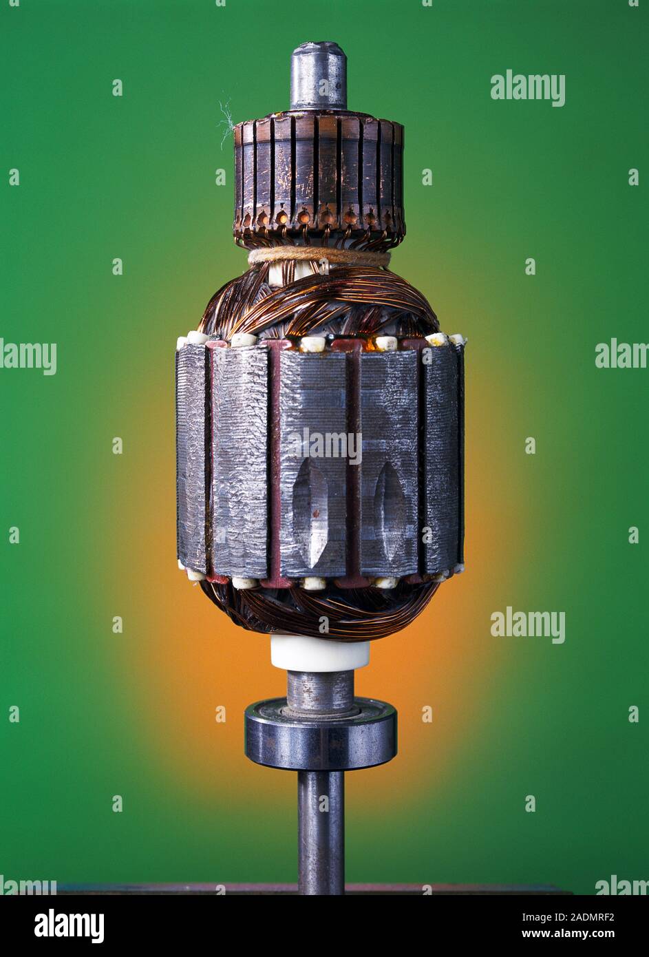 Electric motor armature. The armature component of an electric motor is the part that rotates