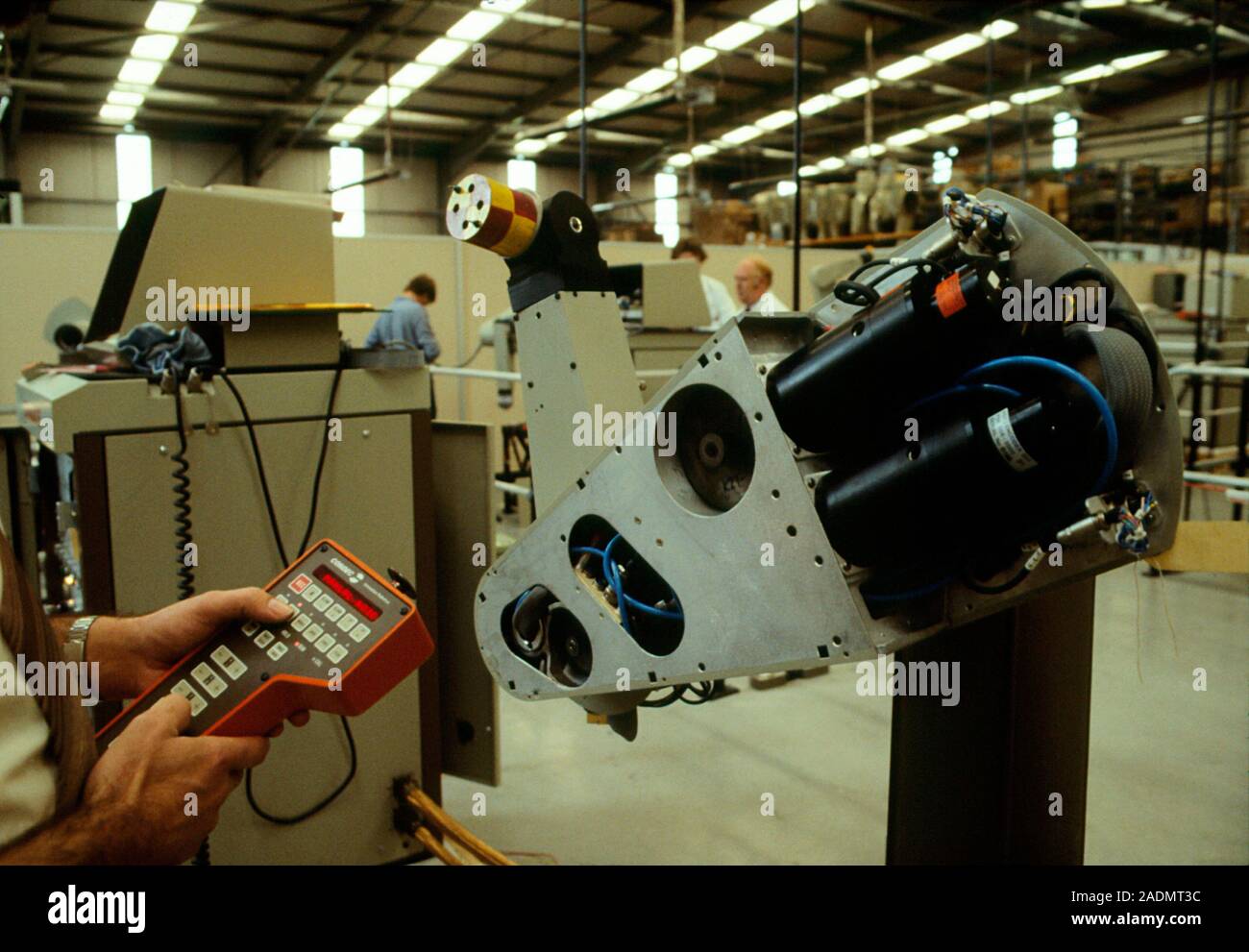 Unimation robot factory, Telford, UK, showing the testing of the Puma robot  Stock Photo - Alamy