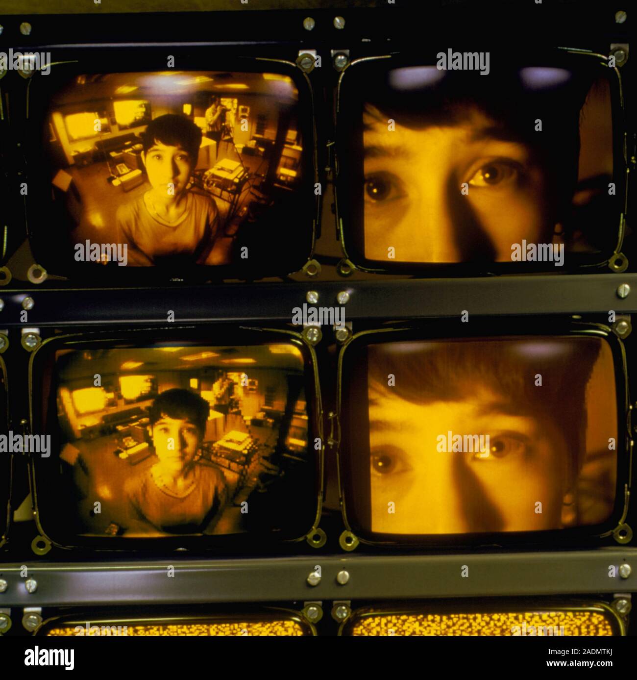 Android's vision. The world as seen from the 'eyes' of Cog, a robot android developed as part of