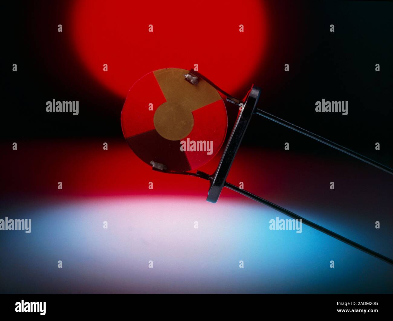 Oscillating quartz crystal, photographed removed from its capsule