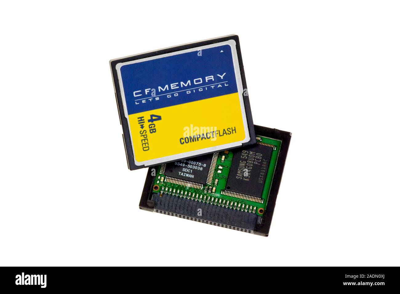 Compact flash memory card. Flash memory is a form of nonvolatile