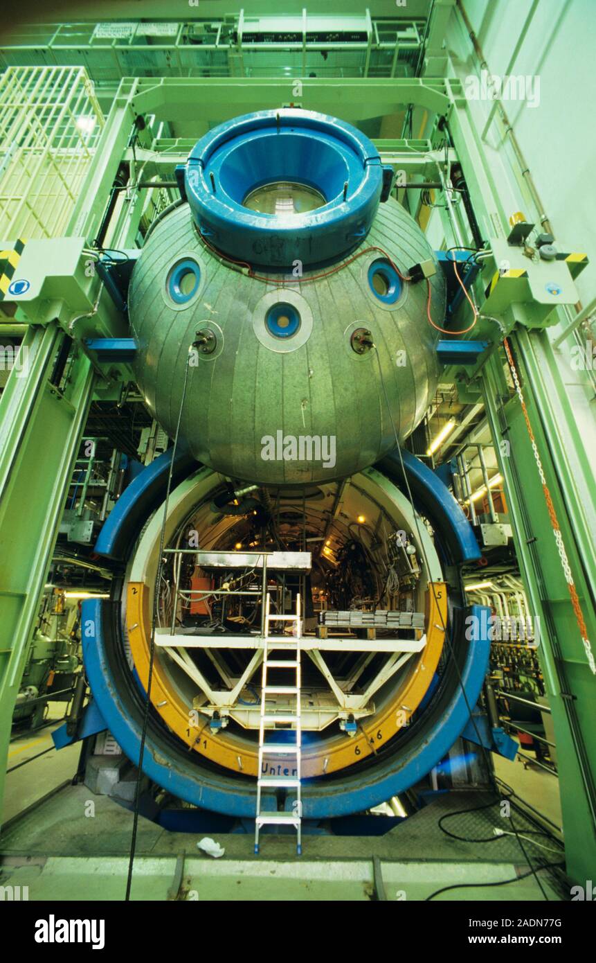 Underwater simulator. This is used to train people who will be working underwater. Photographed in Germany. Stock Photo