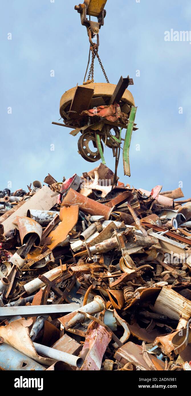 being used to lift ferrous metal (iron and steel) at a