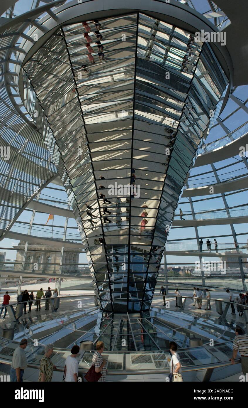 Reichstag. Glass dome of the Reichstag, the German national parliament