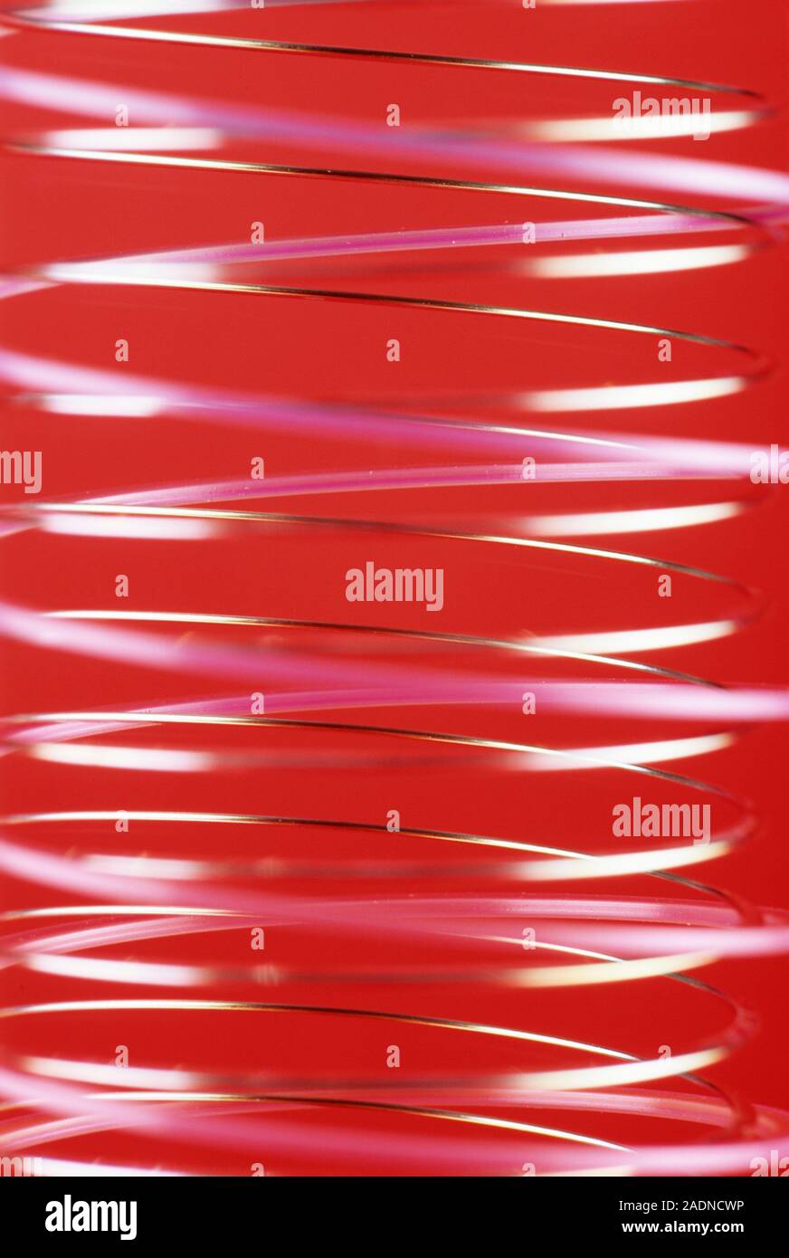 Condenser coil. Part of a condenser coil. The condenser is placed in a tube connected to a